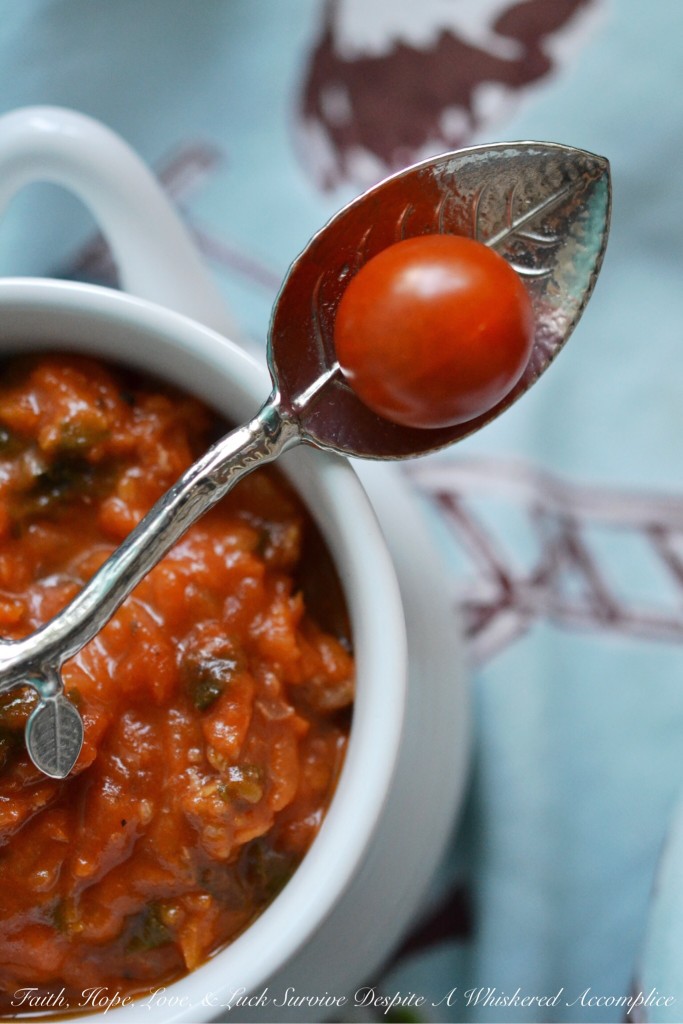 Sweet Prosciutto Pizza Sauce | Faith, Hope, Love, and Luck Survive Despite a Whiskered Accomplice