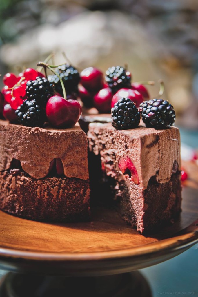Black Forest Mousse Cake | Faith, Hope, Love, and Luck Survive Despite a Whiskered Accomplice