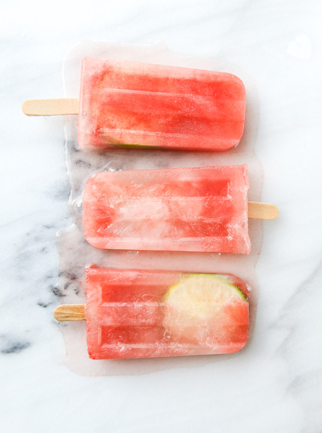 Salted Watermelon Margarita Popsicles | Faith, Hope, Love, and Luck Survive Despite a Whiskered Accomplice