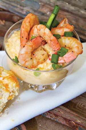 Tacky Jacks Shrimp and Cheese Grits | Faith, Hope, Love, and Luck Survive Despite a Whiskered Accomplice
