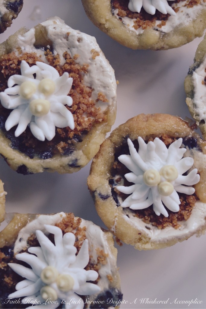 Chocolate Chip Shortbread Cookie Cups | Faith, Hope, Love, and Luck Survive Despite a Whiskered Accomplice
