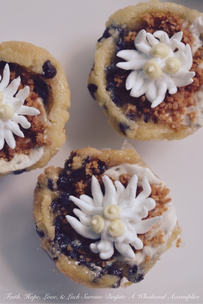 Chocolate Chip Shortbread Cookie Cups | Faith, Hope, Love, and Luck Survive Despite a Whiskered Accomplice