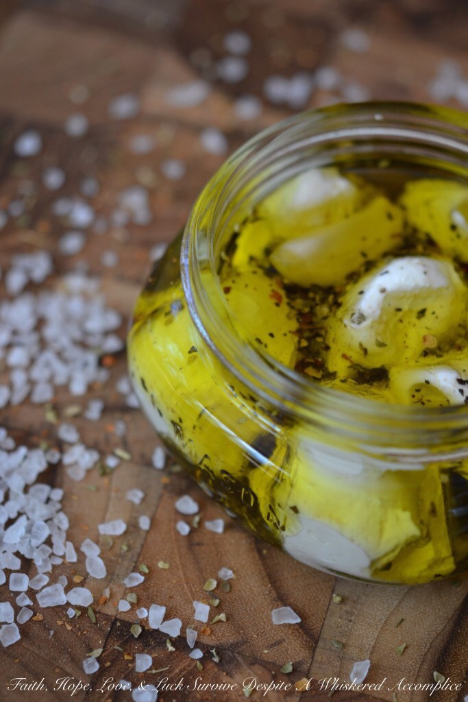 Italian Marinated Labneh | Faith, Hope, Love, and Luck Survive Despite a Whiskered Accomplice