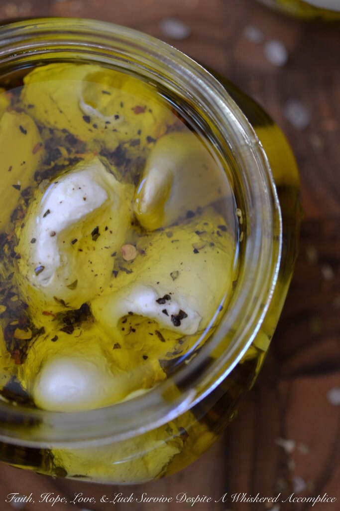 Italian Marinated Labneh | Faith, Hope, Love, and Luck Survive Despite a Whiskered Accomplice