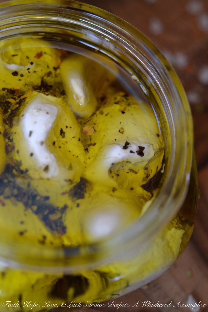 Italian Marinated Labneh | Faith, Hope, Love, and Luck Survive Despite a Whiskered Accomplice