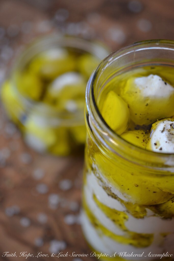 Italian Marinated Labneh | Faith, Hope, Love, and Luck Survive Despite a Whiskered Accomplice