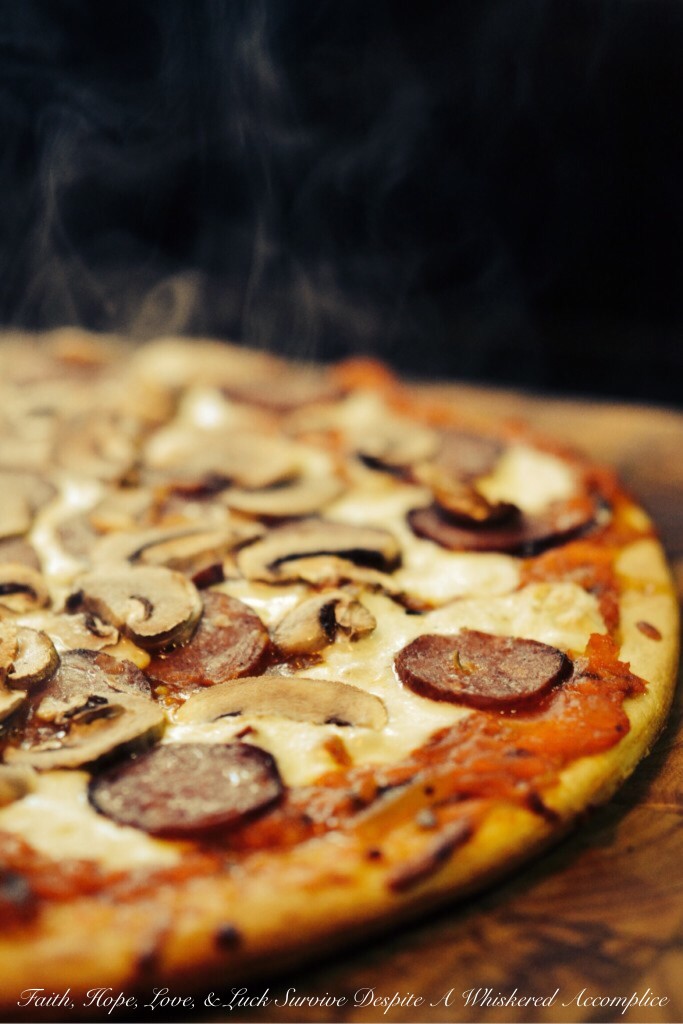 Sweet Pizza Sauce | Faith, Hope, Love, and Luck Survive Despite a Whiskered Accomplice