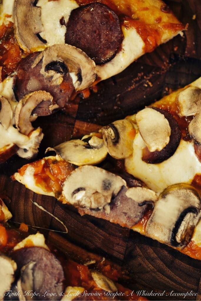 Sweet Pizza Sauce | Faith, Hope, Love, and Luck Survive Despite a Whiskered Accomplice