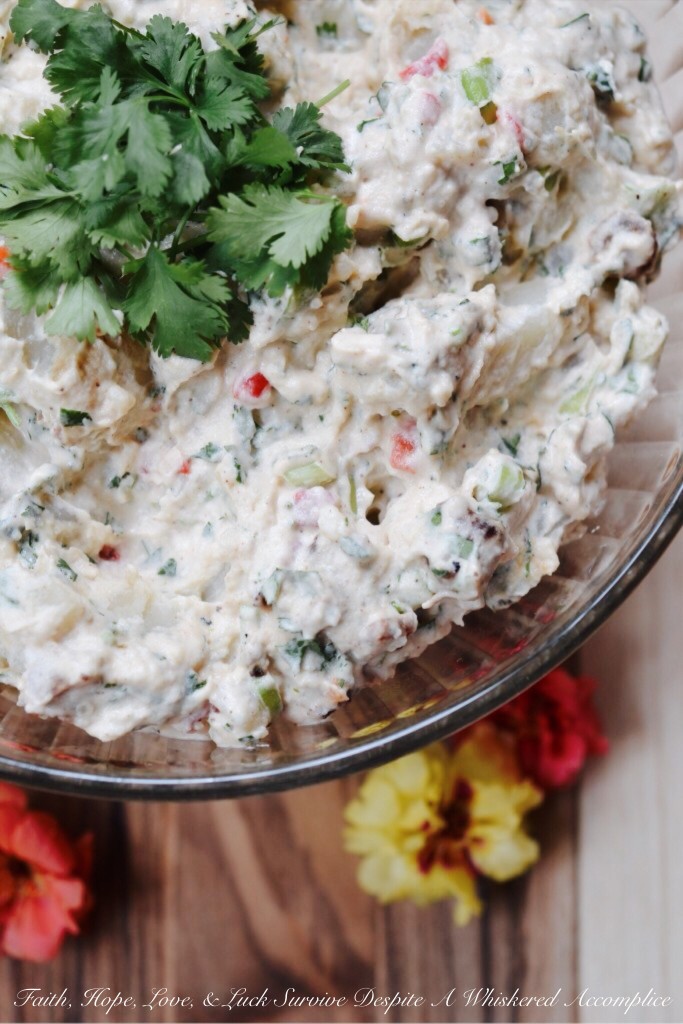 Southwest Potato Salad | Faith, Hope, Love, and Luck Survive Despite a Whiskered Accomplice