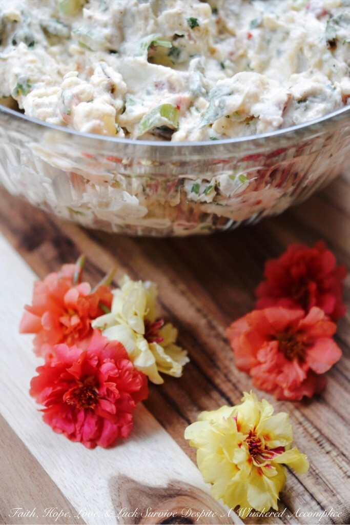 Southwest Potato Salad | Faith, Hope, Love, and Luck Survive Despite a Whiskered Accomplice