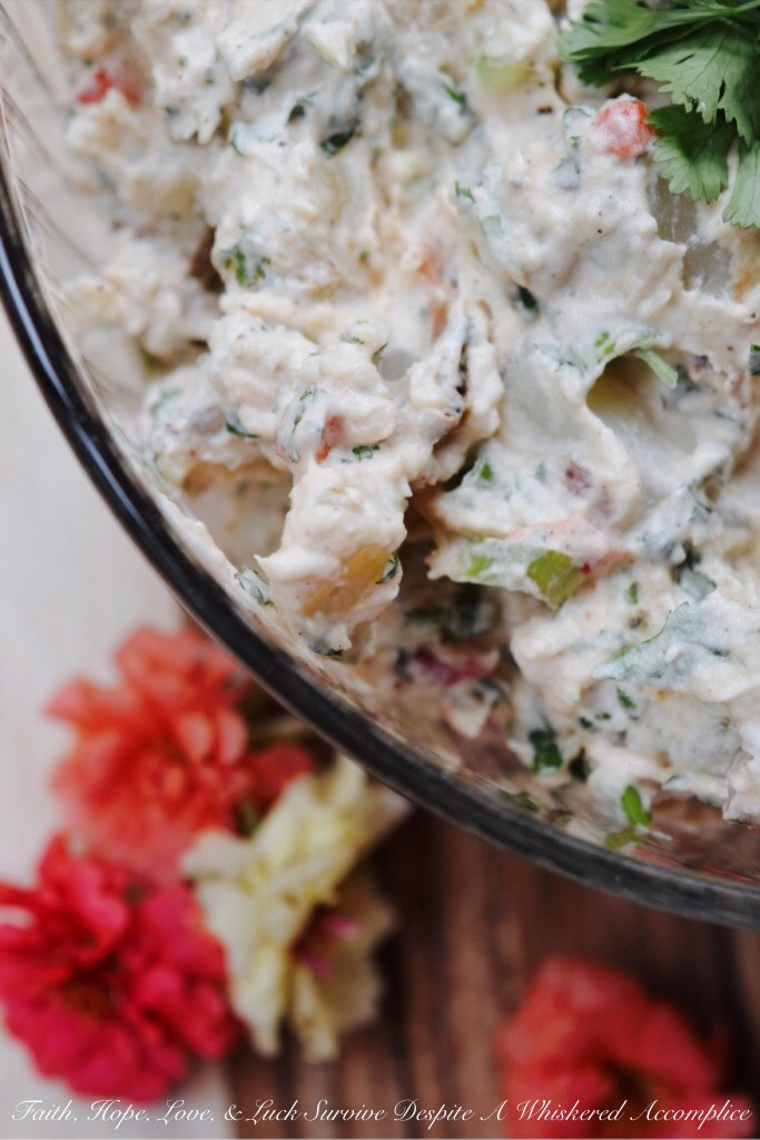 Southwest Potato Salad | Faith, Hope, Love, and Luck Survive Despite a Whiskered Accomplice