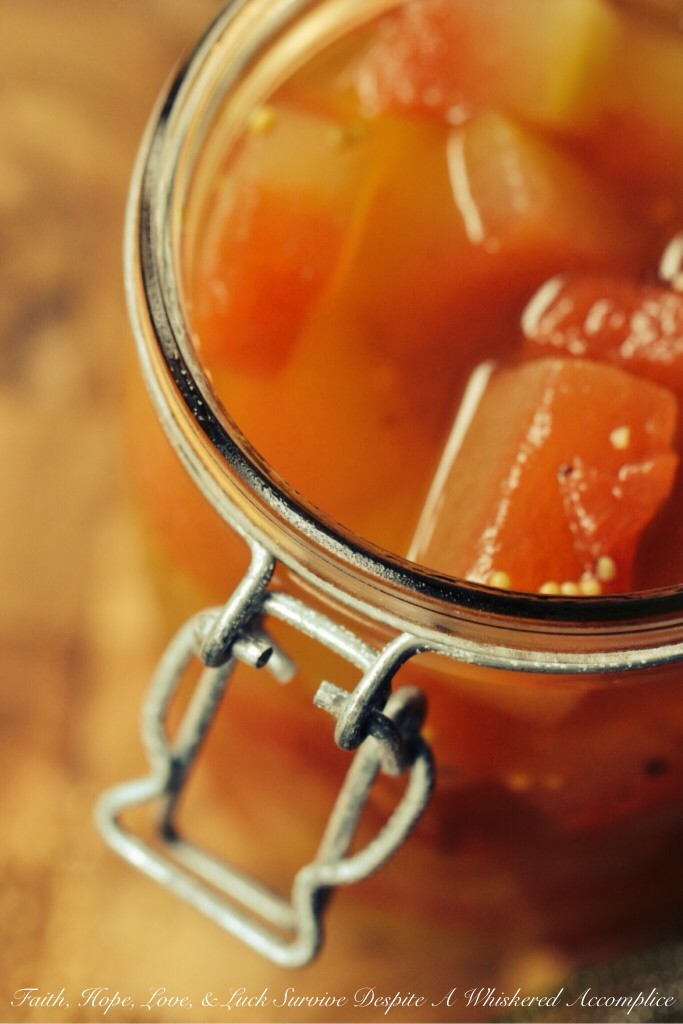 Sweet and Tangy Watermelon Rind Pickles - If you're someone who hates to throw away anything that can still be put to good use, this recipe is for you. The next time you find yourself cutting up a watermelon, make sure to save the rind because the watermelon rind can be used to make these sweet and tangy pickles. They're an extremely flavorful addition to almost any summer meal.
