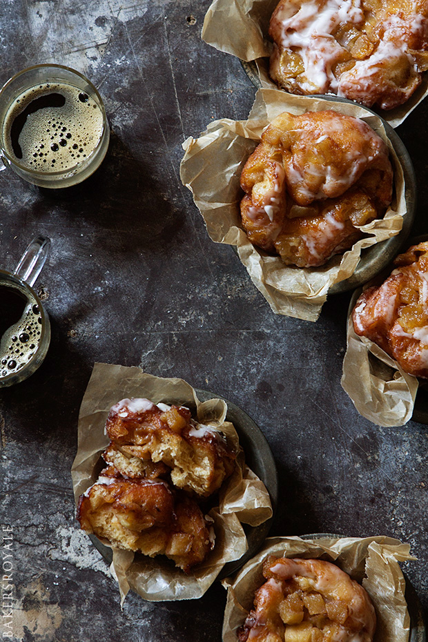 Homemade Apple Fritters | Faith, Hope, Love, and Luck Survive Despite a Whiskered Accomplice