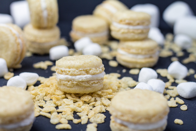 Rice Krispies Treat Macarons | Faith, Hope, Love, and Luck Survive Despite a Whiskered Accomplice