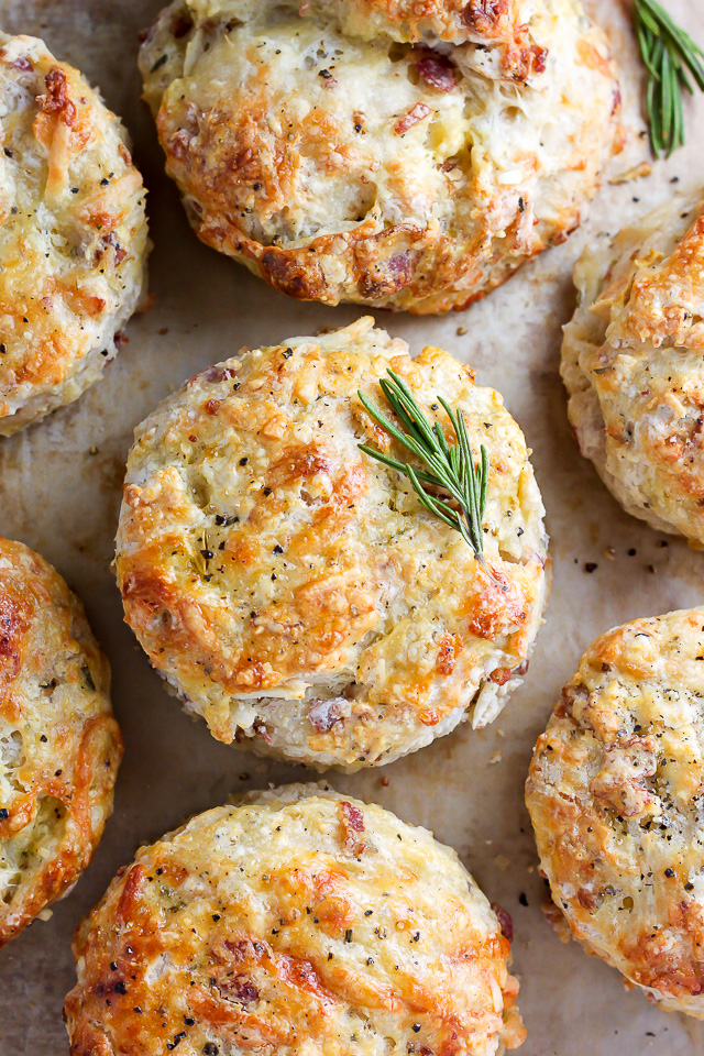 White Cheddar, Bacon, and Apple Biscuits | Faith, Hope, Love, and Luck Survive Despite a Whiskered Accomplice