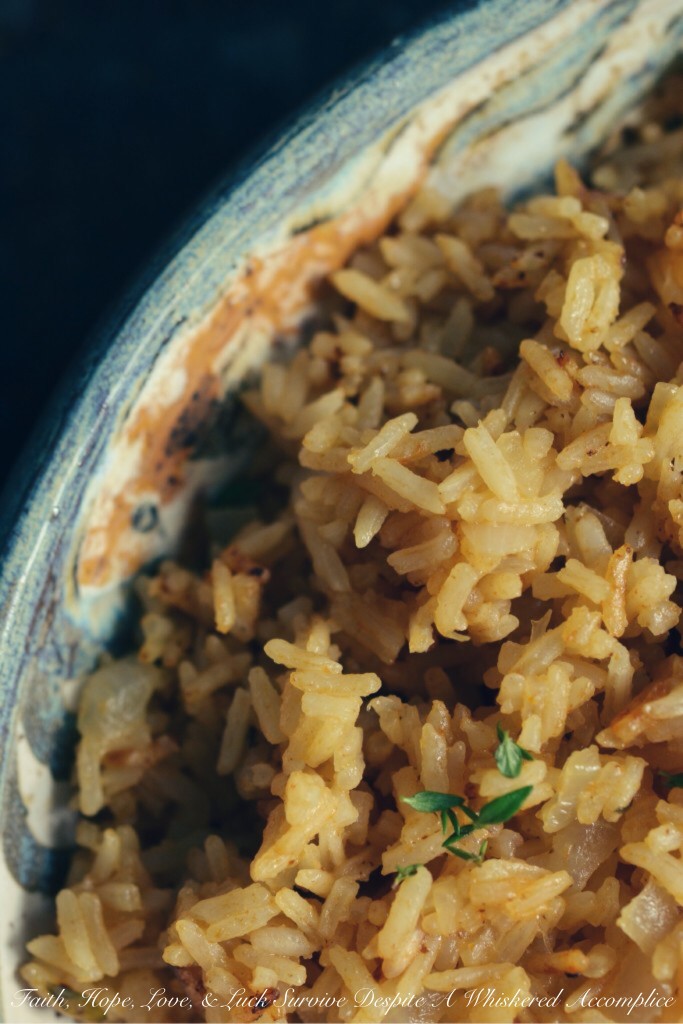 Bloody Mary Rice | Faith, Hope, Love, and Luck Survive Despite a Whiskered Accomplice
