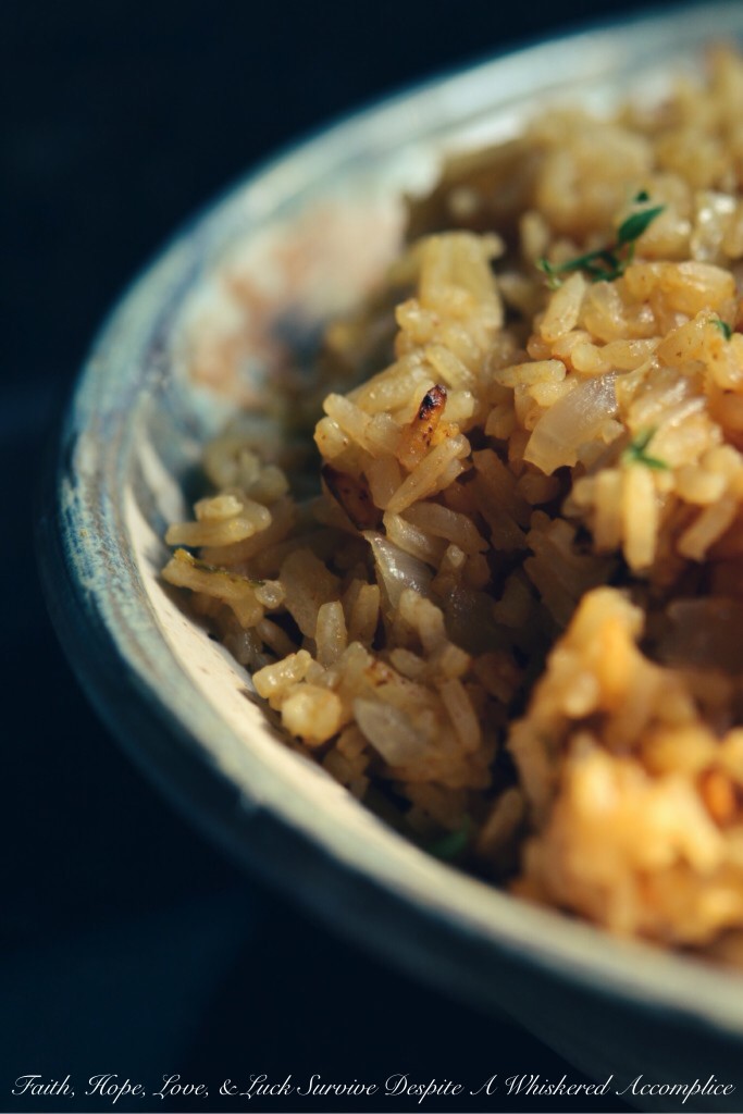 Bloody Mary Rice | Faith, Hope, Love, and Luck Survive Despite a Whiskered Accomplice