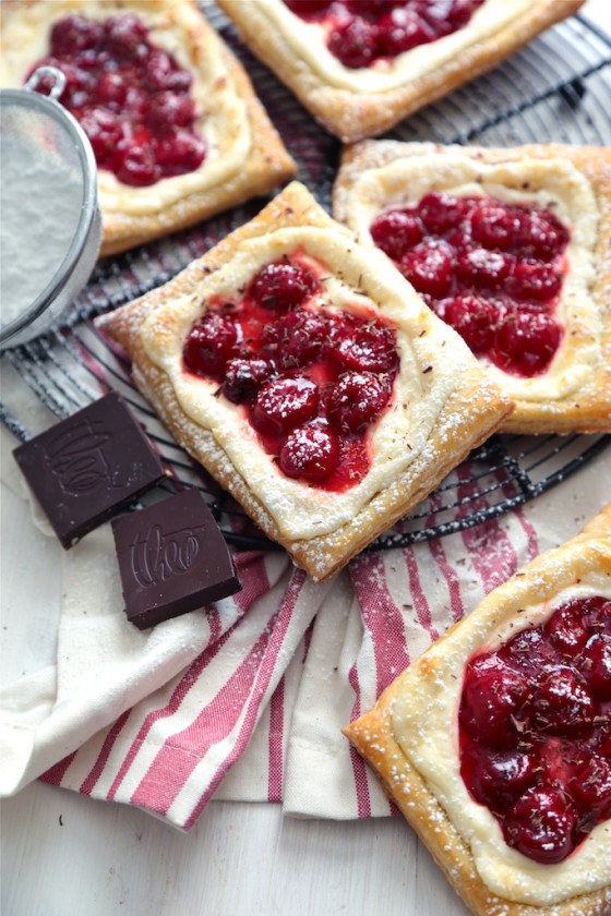 Cherry Cream Cheese Danishes | Faith, Hope, Love, and Luck Survive Despite a Whiskered Accomplice
