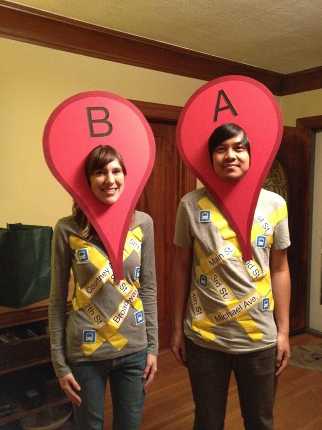 Google Maps Costume | Faith, Hope, Love, and Luck Survive Despite a Whiskered Accomplice