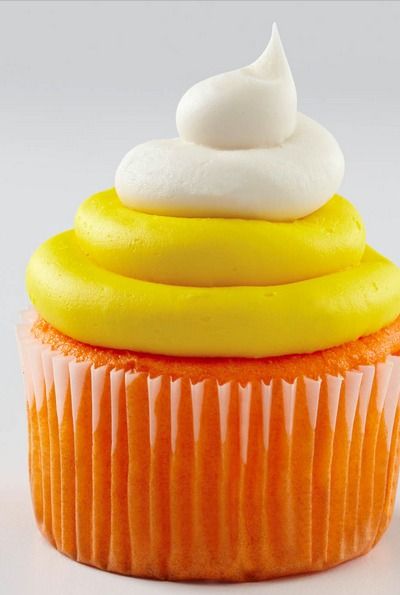 Halloween Candy Corn Cupcakes | Faith, Hope, Love, and Luck Survive Despite a Whiskered Accomplice