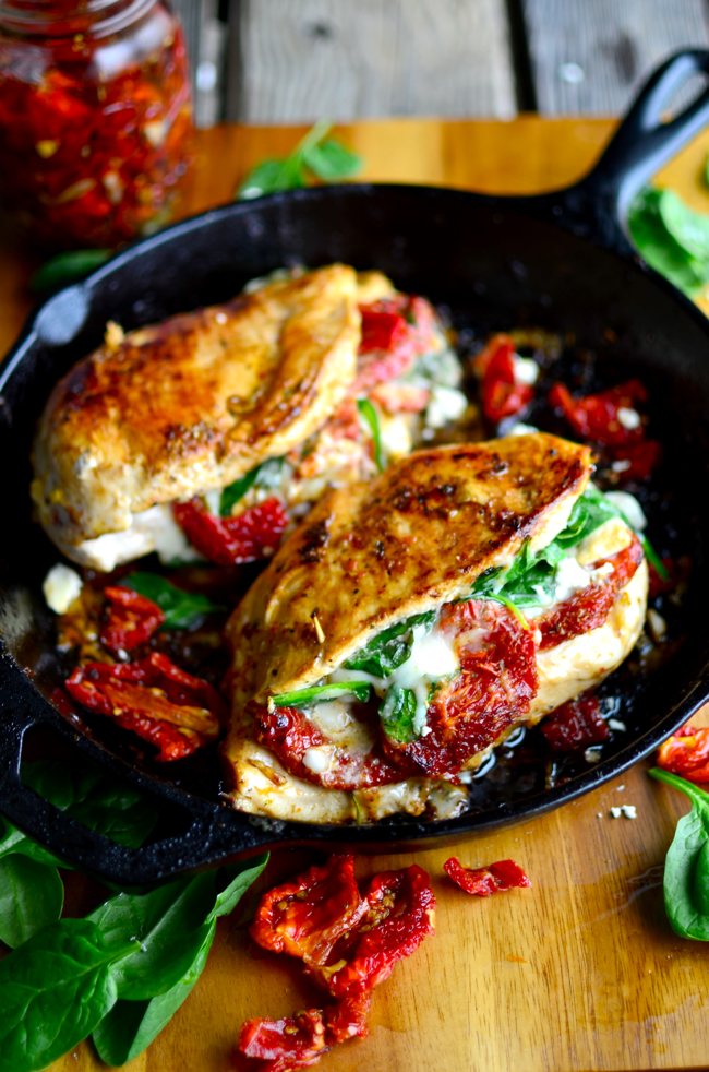 Sundried Tomato Spinach and Cheese Stuffed Chicken | Faith, Hope, Love, and Luck Survive Despite a Whiskered Accomplice