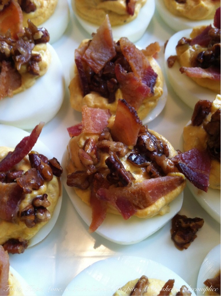 Pumpkin Deviled Eggs | Faith, Hope, Love, and Luck Survive Despite a Whiskered Accomplice