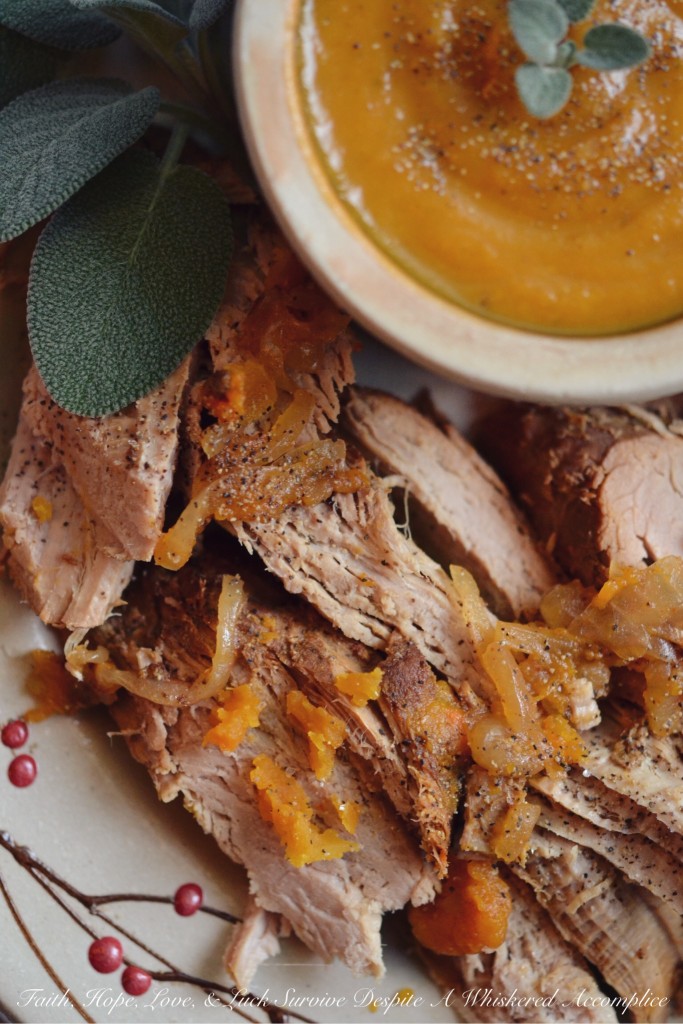 Fall Pork and Butternut Squash Double Crockpot Meal - This fall crockpot recipe is dual-purpose, in that you get two meals for your “effort” in the kitchen. A creamy butternut squash soup and tender shredded pork tenderloins that you can serve with mashed potatoes, rice, noodles, or even use to make sandwiches. You can even add a little bit of cream to some of the soup to make a flavorful gravy to drizzle the pork tenderloins with.