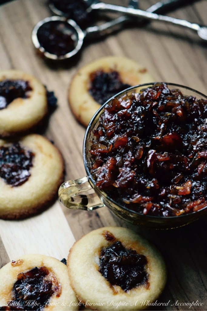 Bacon Jam-Filled Cookies | Faith, Hope, Love, and Luck Survive Despite a Whiskered Accomplice
