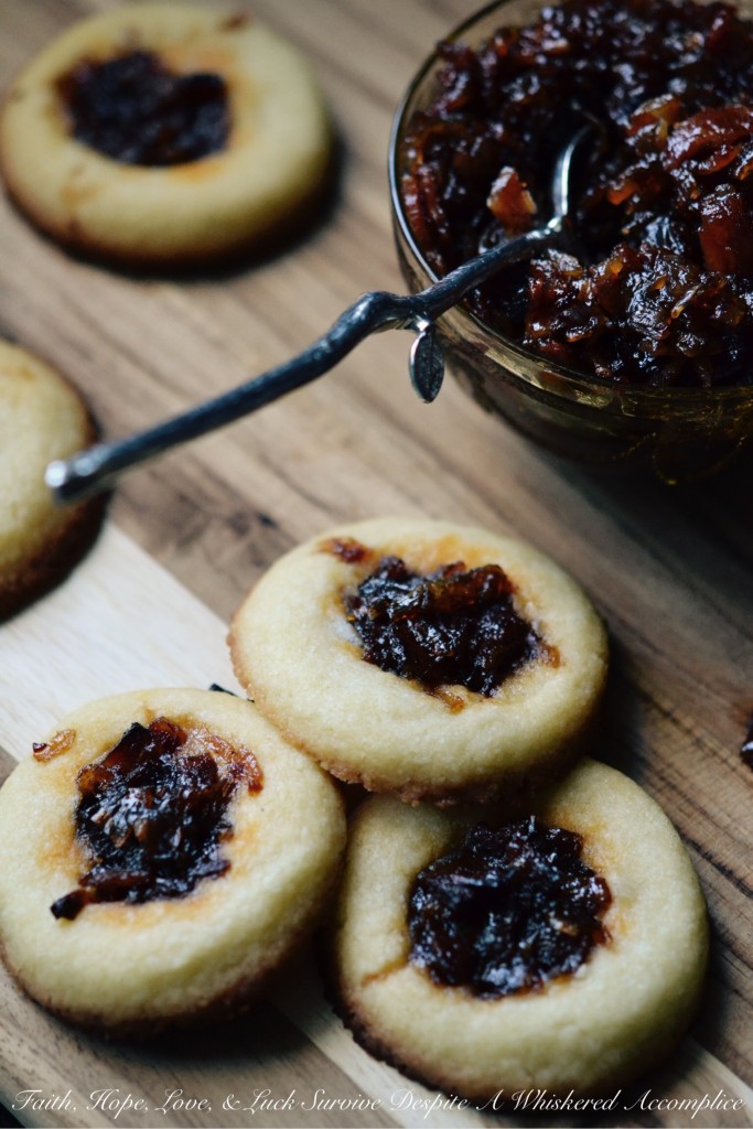 Bacon Jam-Filled Cookies | Faith, Hope, Love, and Luck Survive Despite a Whiskered Accomplice