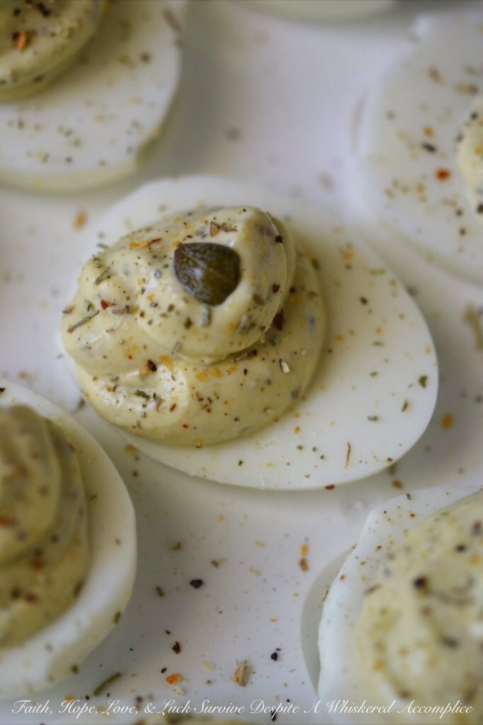 Italian Caper Deviled Eggs - While the classic combination of mayonnaise and mustard is undeniably delicious, when it comes to deviled eggs, sometimes you crave something a little different. Instead of using traditional mustard, we're adding crushed red pepper flakes, Italian seasoning, and capers to add a burst of flavor and a refreshing twist to these mouth-watering deviled eggs. Get ready for an appetizer that's refreshing, zesty, and sure to be a conversation starter at your next gathering.