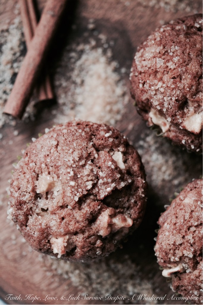 Apple Brandy Muffins - These brandy-infused sugar-coated apple muffins will totally win your heart over with their delicate cinnamon, brandy, and vanilla flavor. A healthy amount of chopped fall apples also helps keep these muffins moist on the inside, while a sprinkling of Demerara sugar on top, makes them crunchy on the outside. Really, it's just the perfect autumn combination.