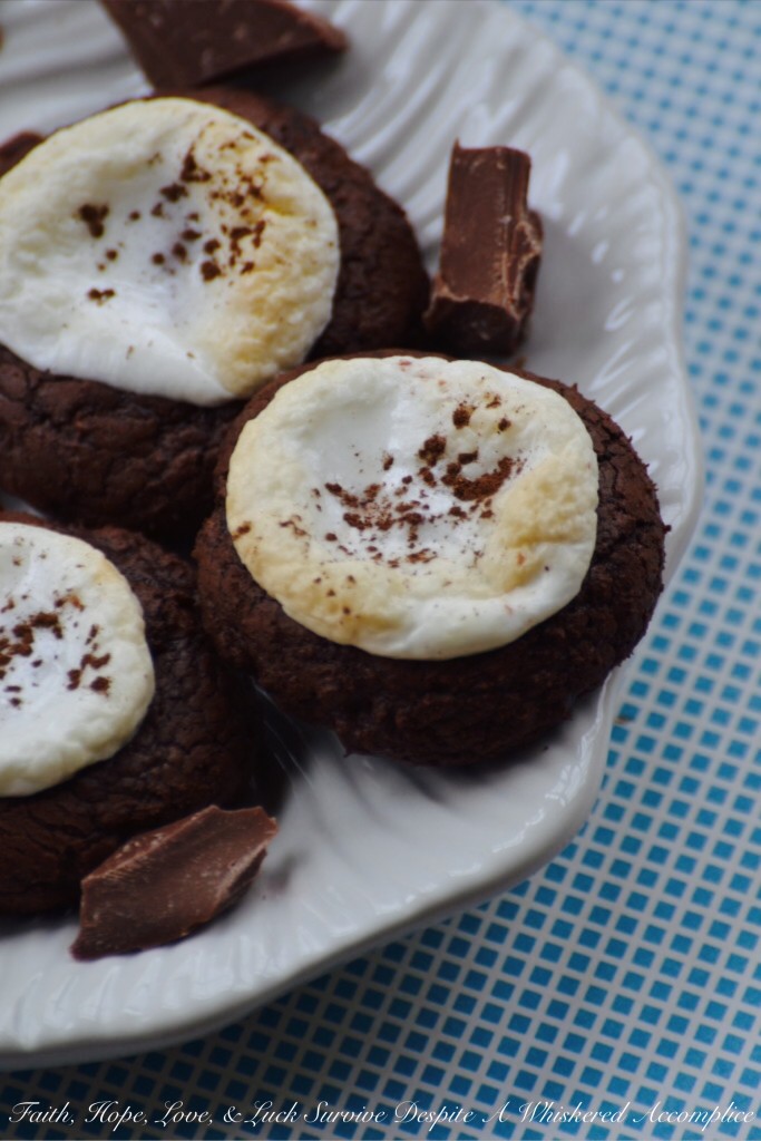 Hot Chocolate Brownie Cookies | Faith, Hope, Love, and Luck Survive Despite a Whiskered Accomplice