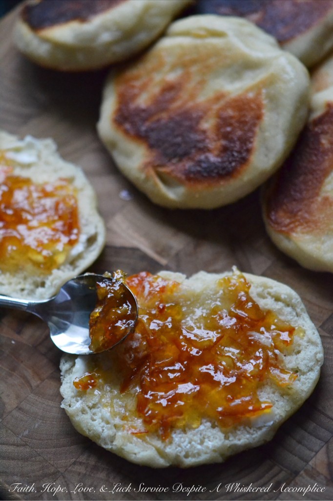 Jumbo English Muffins - While store-bought English muffins are certainly convenient, making your own homemade version is surprisingly easy and obviously way more tasty. With just a few simple steps, a little bit of time, and a fairly straightforward yeasted dough, you'll be enjoying all of those nooks and crannies in almost no time. Whether served with a side of eggs or toasted and dripping with butter or smothered in preserves, these homemade English muffins are destined to become a family breakfast favorite.