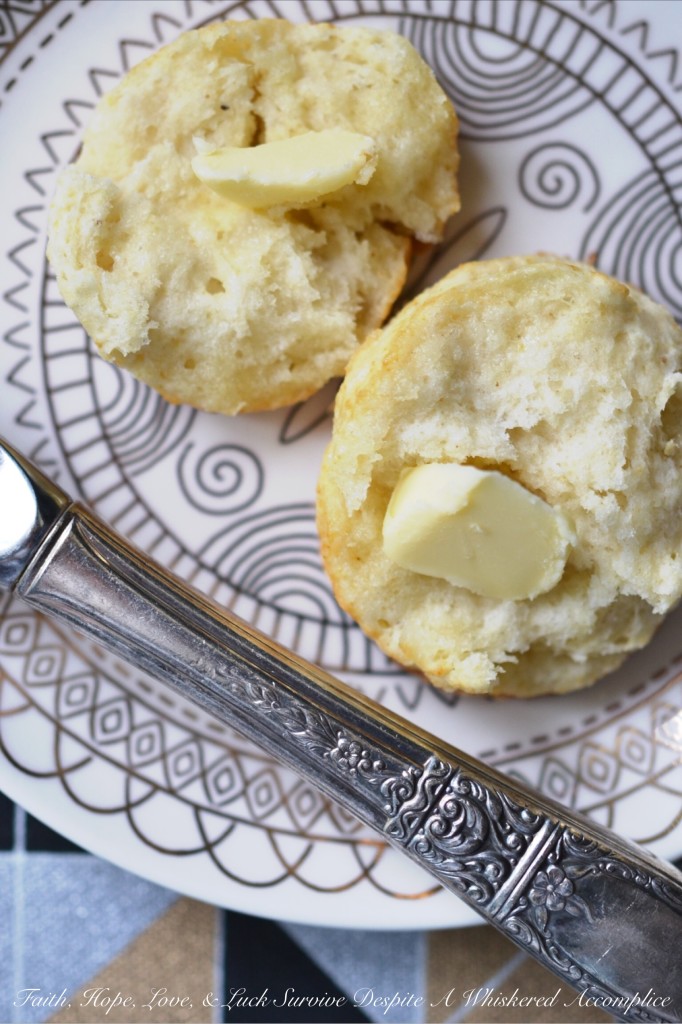 Dainty White Pepper Biscuits | Faith, Hope, Love, and Luck Survive Despite a Whiskered Accomplice