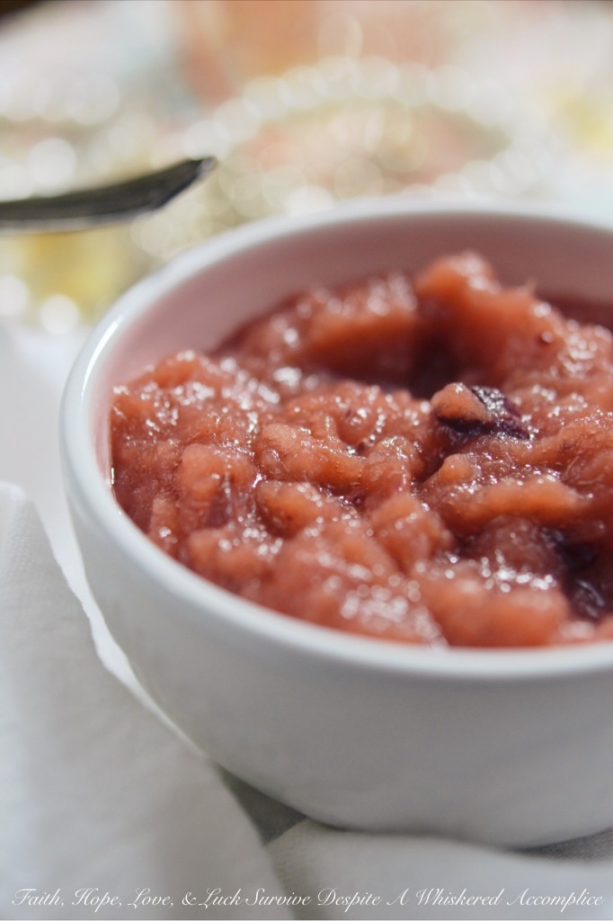 Natural Cranberry Applesauce - Some things in life are sweet enough on their own. This natural, no-sugar-added applesauce is the perfect example. Instead of using sugar, ground cinnamon, vanilla, and a touch of salt are added to enhance the apples' natural flavor. This is a sweet treat you truly can't feel guilty for indulging in.