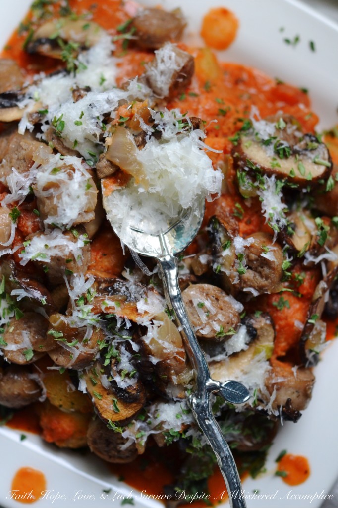 Smothered Mozzarella Sticks | Faith, Hope, Love, and Luck Survive Despite a Whiskered Accomplice