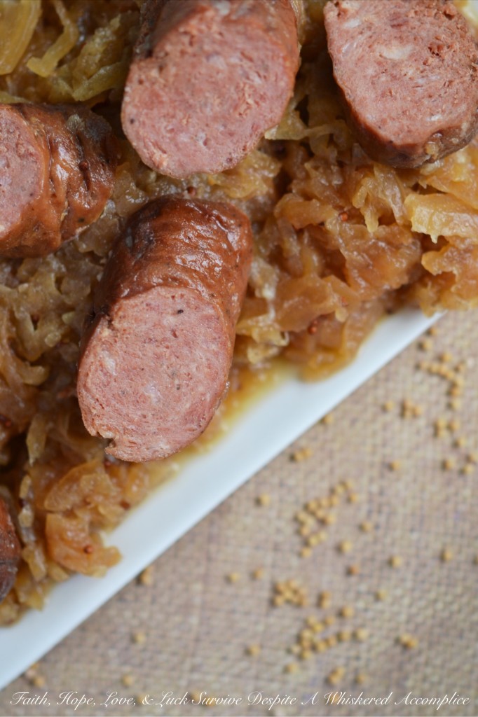 Crockpot German Sauerkraut with Brats - If you're looking for a delicious and easy meal to make on a busy weeknight, look no further than this Crockpot German Sauerkraut with Brats. This simple dish combines the tangy flavor of sauerkraut with the sweetness of apples and brown sugar, the kick of Dijon mustard, and a little bit of beer and butter for added flavor and richness. The best part? It all cooks together in a crockpot or slow cooker, making cleanup a breeze.