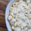 Stove Top Mac and Cheese - This stove-top mac and cheese is simple and has lots of flavor from its ground chipotle chile, as well as its grated white cheddar and manchego cheeses. You can use your favorite pasta to make this side dish, however, I choose to use conchiglie pasta for this macaroni and cheese because its shape allows more melted cheese to pool inside.