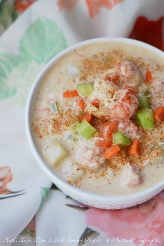 Cajun Langostino Chowder - This creamy seafood chowder gets an extra kick, thanks to a little bit of spicy Cajun seasoning, a bottle of clam juice, and a bag of frozen langostino tails. Add in a few slices of crusty bread are this is pretty much a bowl of soup you won't soon be able to forget.