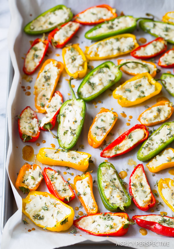 3-Ingredient Mini Stuffed Peppers | Faith, Hope, Love, and Luck Survive Despite a Whiskered Accomplice