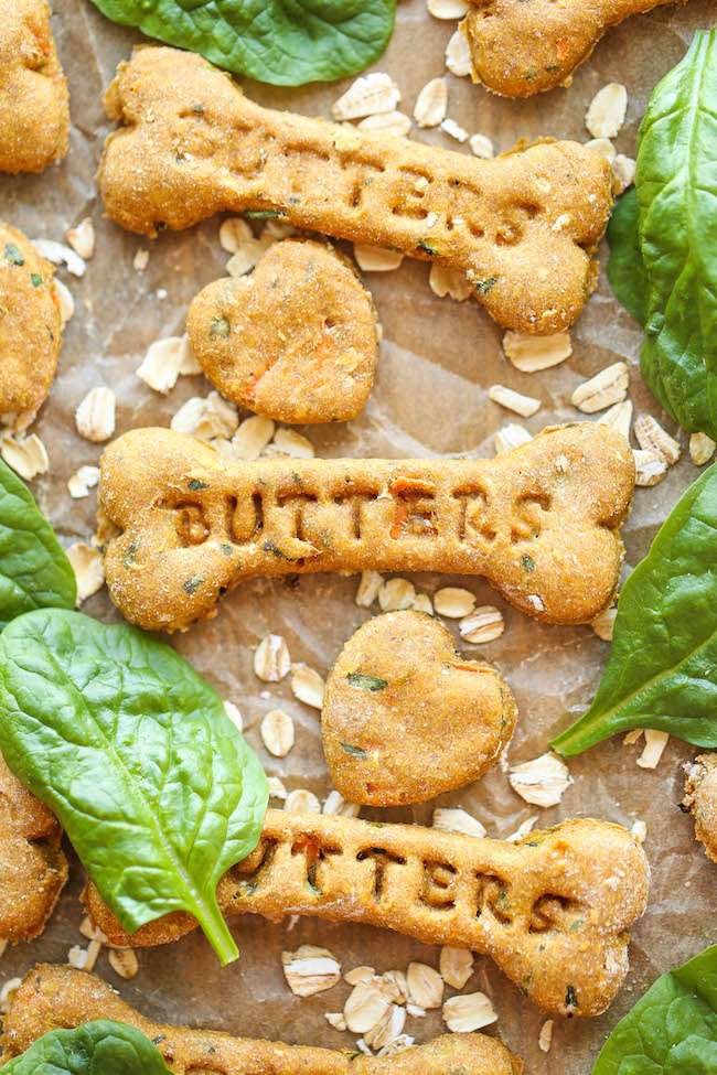 Spinach, Carrot and Zucchini Dog Treats | Faith, Hope, Love, and Luck Survive Despite a Whiskered Accomplice