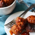 Make-Ahead Apricot Party Crockpot Meatballs - Hosting a party or large gathering can be stressful, but the food doesn't have to be. These ground chicken meatballs are a real game-changer for busy hosts. The secret to their success lies in their make-ahead and freeze-friendly nature. Assemble and bake the meatballs in advance, freeze them, and then let your crockpot do the rest on party day. Four hours before your party or gathering, toss the frozen meatballs into a crockpot on low heat with a tangy-sweet sauce made with chili sauce, apricot preserves, Dijon mustard, and a touch of garlic powder. These make-ahead apricot party meatballs are sure to be the life of the party.