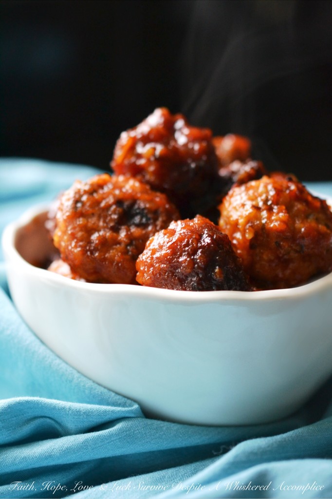 Make-Ahead Apricot Party Crockpot Meatballs - Hosting a party or large gathering can be stressful, but the food doesn't have to be. These ground chicken meatballs are a real game-changer for busy hosts. The secret to their success lies in their make-ahead and freeze-friendly nature. Assemble and bake the meatballs in advance, freeze them, and then let your crockpot do the rest on party day. Four hours before your party or gathering, toss the frozen meatballs into a crockpot on low heat with a tangy-sweet sauce made with chili sauce, apricot preserves, Dijon mustard, and a touch of garlic powder. These make-ahead apricot party meatballs are sure to be the life of the party.
