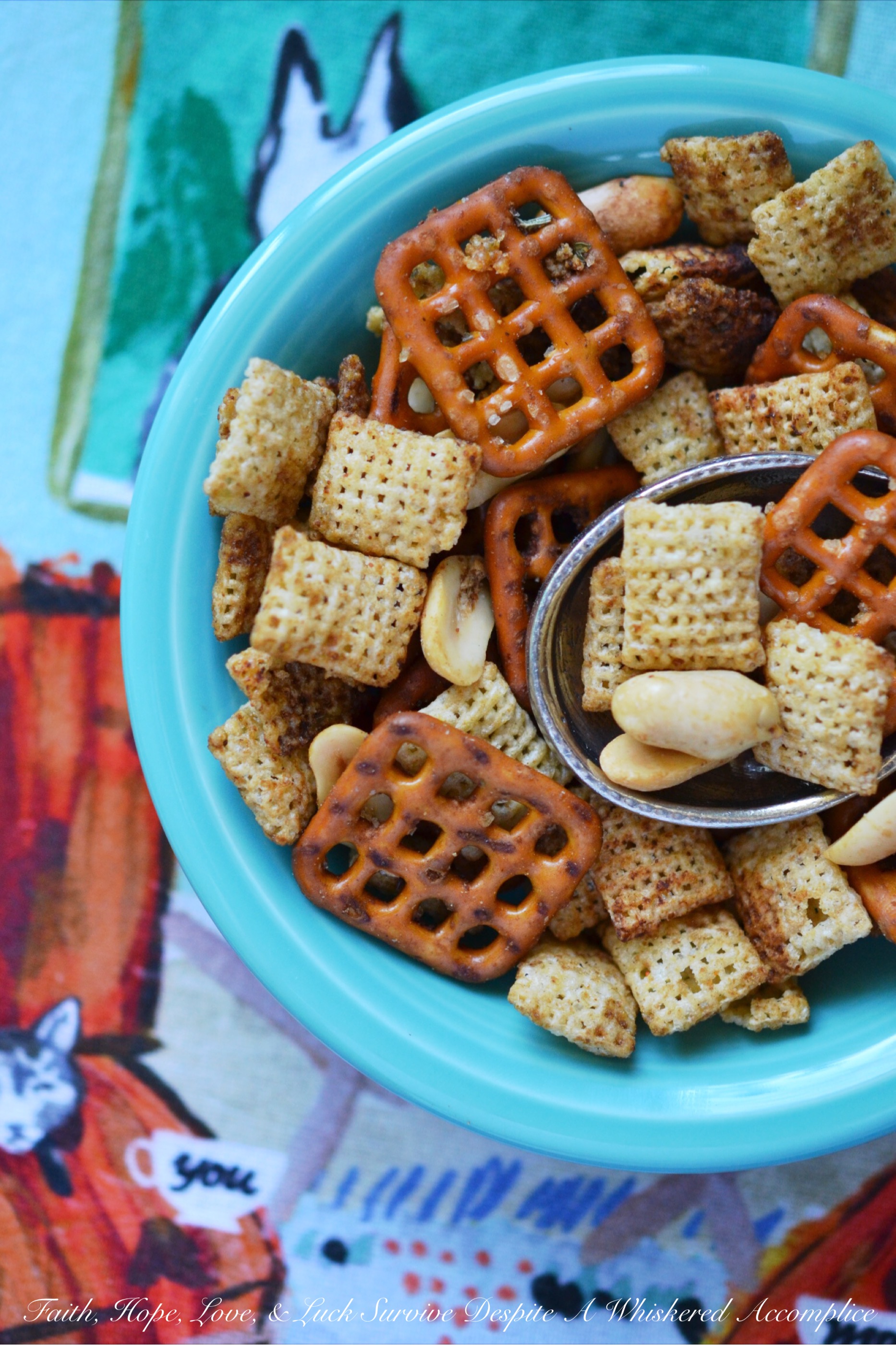 Crockpot Rice Chex Mix