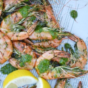 Instagram - Grilled Chimichurri Whole Shrimp | Faith, Hope, Love, and Luck Survive Despite a Whiskered Accomplice