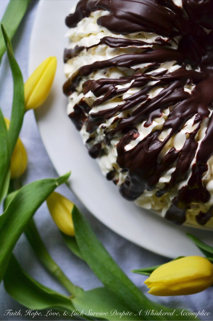 Inside-Out Ho Hos Lava Bundt Cake | Faith, Hope, Love, and Luck Survive Despite a Whiskered Accomplice