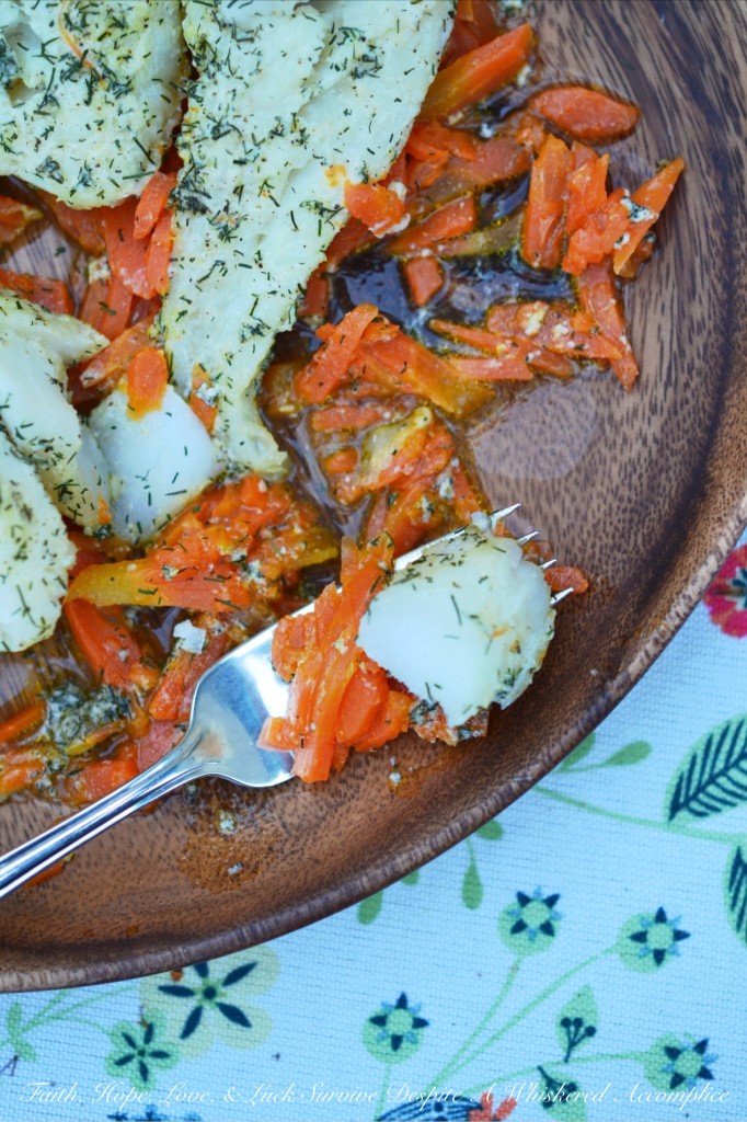 Very Dilly Cod and Carrots Bundles - Don't stress over fish. In less than 20 minutes, you can have perfectly cooked cod and carrots on the dinner table. I can pretty much guarantee that this recipe will quickly become a family favorite that you'll fall in love with not only for its taste but also for its simplicity.