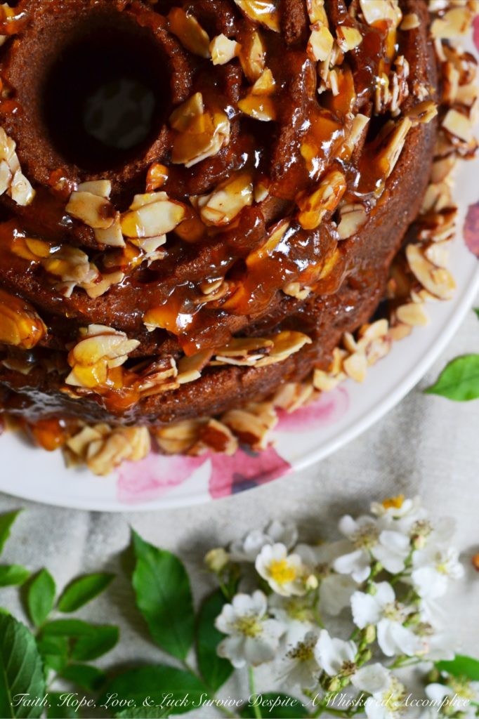 Honey Almond, Apricot, and Cream Cheese Filled Breakfast Cake | Faith, Hope, Love, and Luck Survive Despite a Whiskered Accomplice