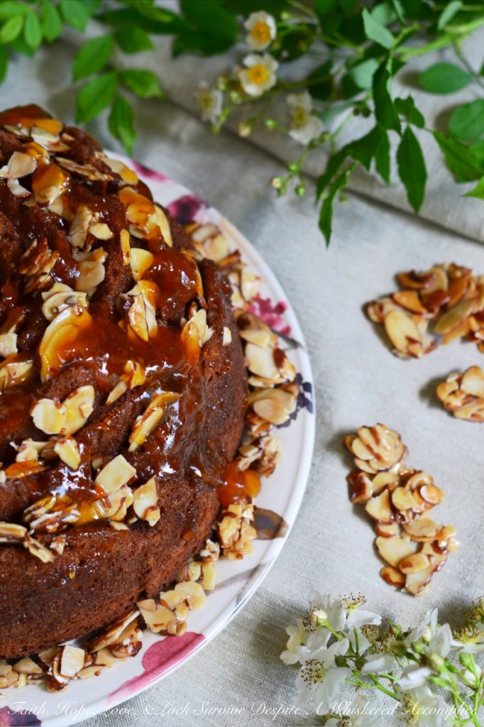 Honey Almond, Apricot, and Cream Cheese Filled Breakfast Cake | Faith, Hope, Love, and Luck Survive Despite a Whiskered Accomplice