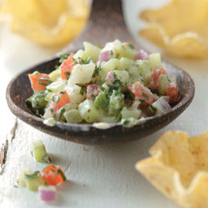 Crisp Cucumber Salsa Recipe | Faith, Hope, Love, and Luck Survive Despite a Whiskered Accomplice